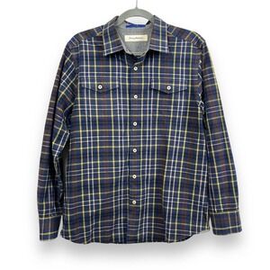 Tommy Bahama Top Mens Medium Calistoga Check Sport Flannel Western Academia